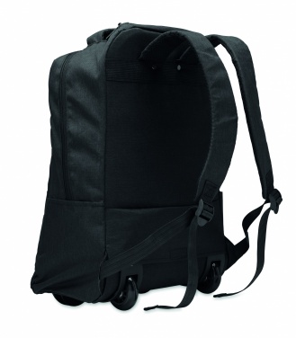 Logotrade promotional merchandise photo of: A portable backpack trolley with wheels, made of 600D RPET polyester