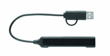 Logotrade corporate gift picture of: USB 4 port hub 19 cm