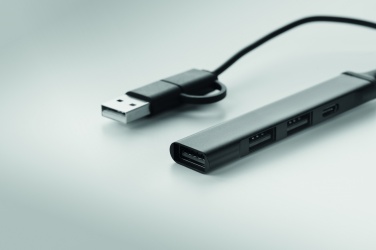 Logotrade promotional merchandise photo of: USB 4 port hub 19 cm