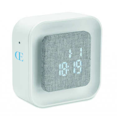 Logotrade promotional product picture of: Recycled ABS/RPET alarm clock Stuttgart