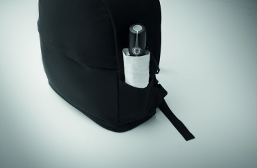 Logo trade promotional gifts picture of: A 15-inch laptop backpack made of recycled pre-consumer cotton and recycled polyester with customizable printing.