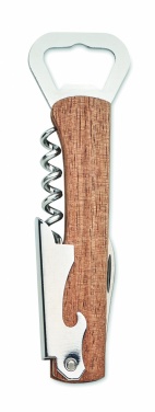 Logotrade promotional product picture of: 3 in 1 bamboo bottle opener WOOL