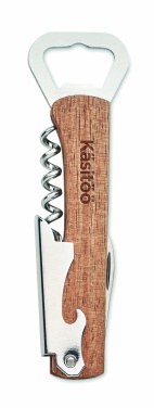 Logotrade promotional items photo of: 3 in 1 bamboo bottle opener WOOL