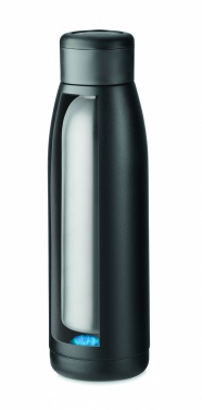 Logo trade promotional giveaways picture of: Heat-cool double wall bottle