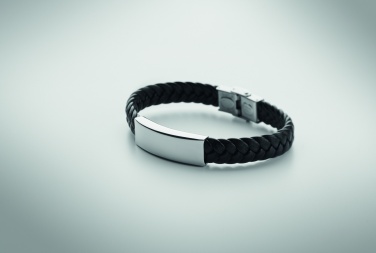 Logotrade promotional items photo of: Braided faux leather bracelet