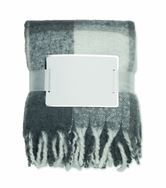Logo trade promotional products image of: Chequered mohair blanket