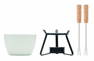 Logo trade advertising products image of: Ceramic fondue set 240 ml