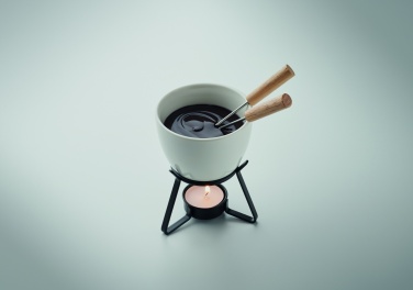 Logo trade promotional product photo of: Ceramic fondue set 240 ml