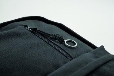 Logo trade corporate gifts image of: A 15-inch laptop backpack made of recycled pre-consumer cotton with customizable printing
