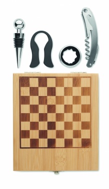Logo trade promotional giveaways image of: Chess board wine set