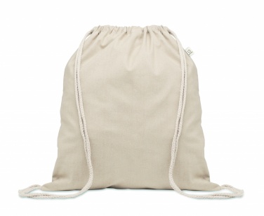 Logotrade advertising products photo of: Recycled cotton drawstring bag