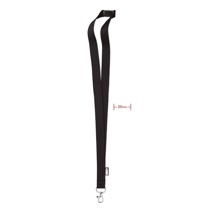 Logotrade promotional items photo of: Lanyard in RPET 20 mm