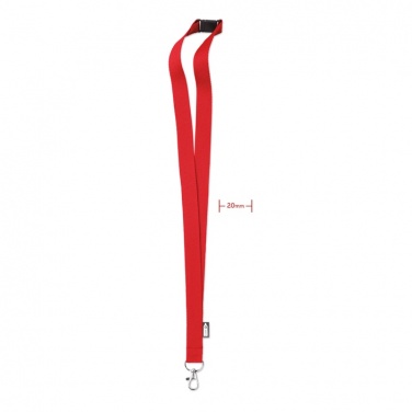Logotrade business gift image of: Lanyard in RPET 20 mm