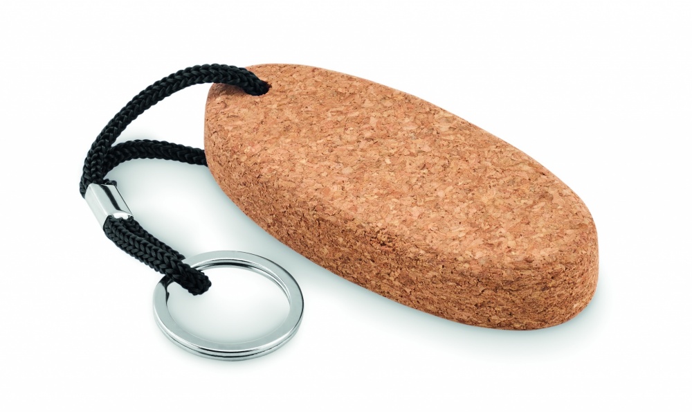 Logo trade promotional merchandise photo of: Floating cork key ring Lohja