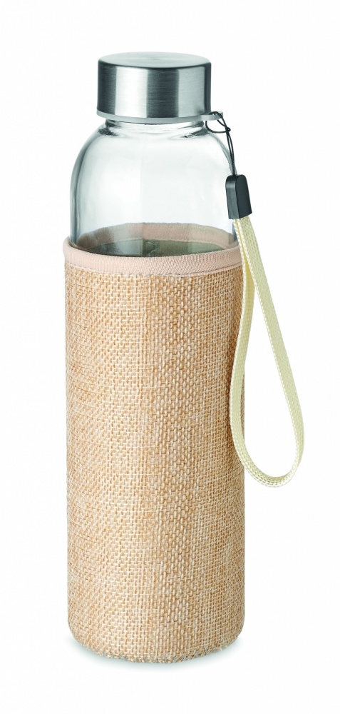 Logotrade promotional items photo of: Glass bottle in pouch 500ml