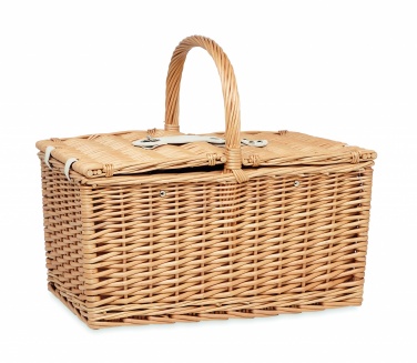 Logotrade promotional product image of: Wicker picnic basket 4 people