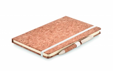 Logotrade promotional product picture of: A5 cork notebook with pen