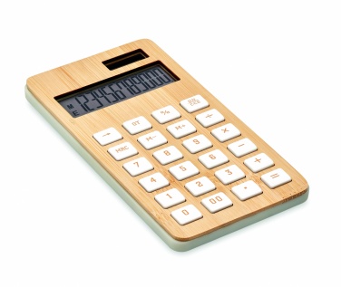 Logo trade corporate gift photo of: 12 digit bamboo calculator