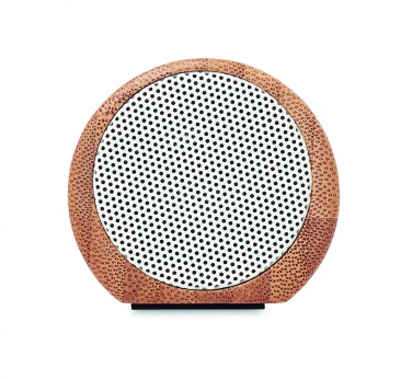 Logo trade corporate gift photo of: Wireless bamboo speaker 2x5W