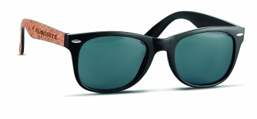 Logo trade promotional items image of: Sunglasses with cork arms TALLINN