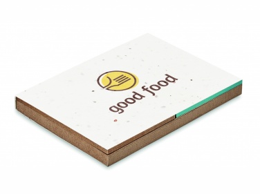 Logo trade corporate gift photo of: Grass/seed paper memo pad