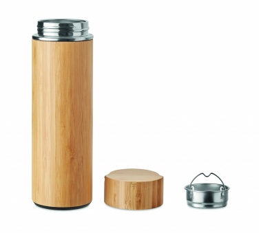 Logo trade promotional products image of: Double wall flask 400 ml TAMPERE