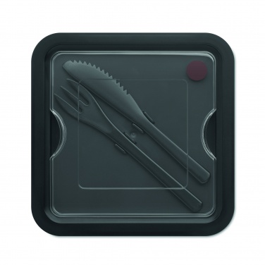 Logo trade promotional gifts image of: Lunch box with cutlery 600ml