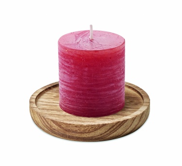 Logotrade promotional product image of: Candle on round wooden base