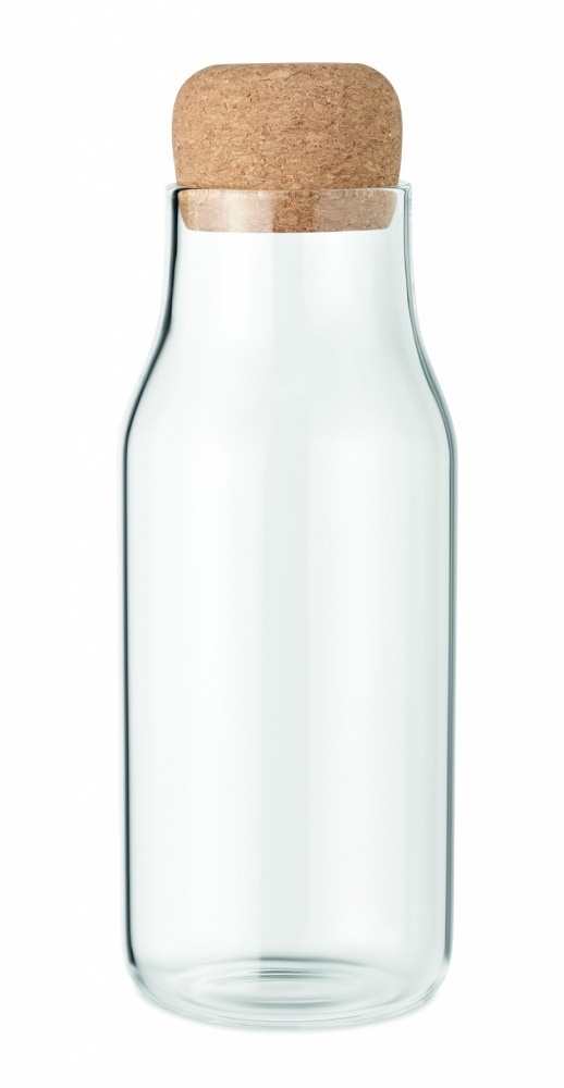 Logotrade promotional product picture of: Glass bottle cork lid 600 ml