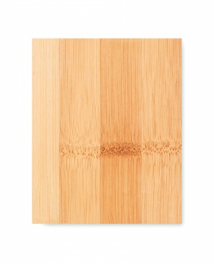 Logo trade business gift photo of: Bamboo pen holder and LCD clock