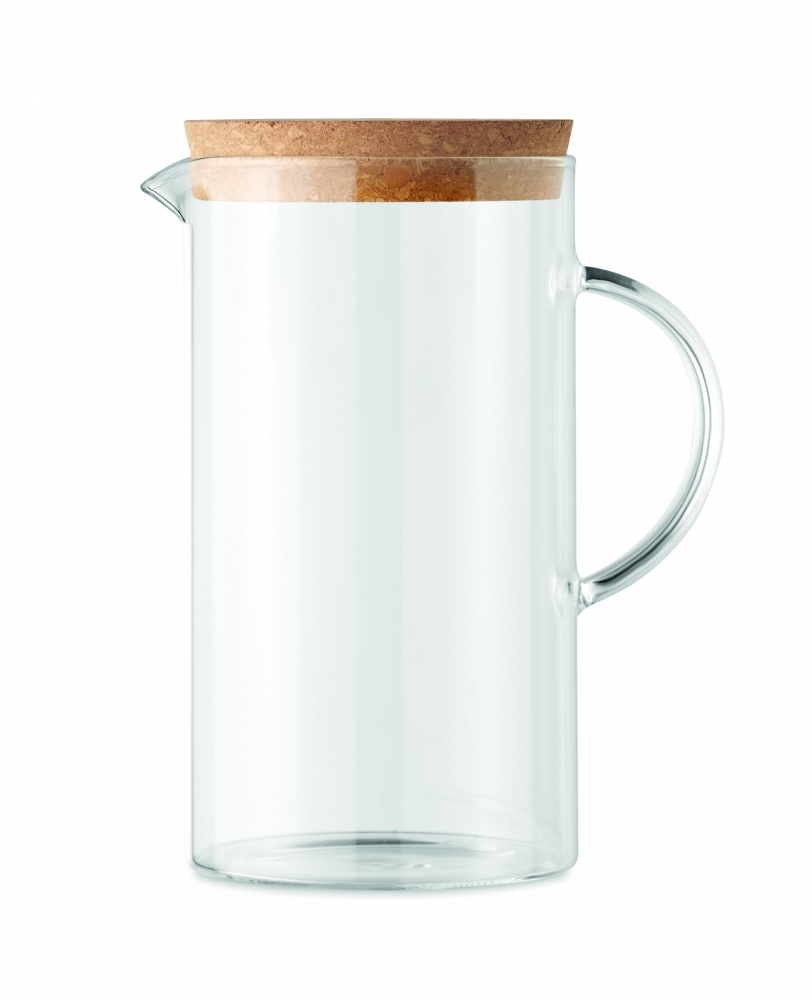 Logo trade promotional products image of: Borosilicate glass decanter 1L