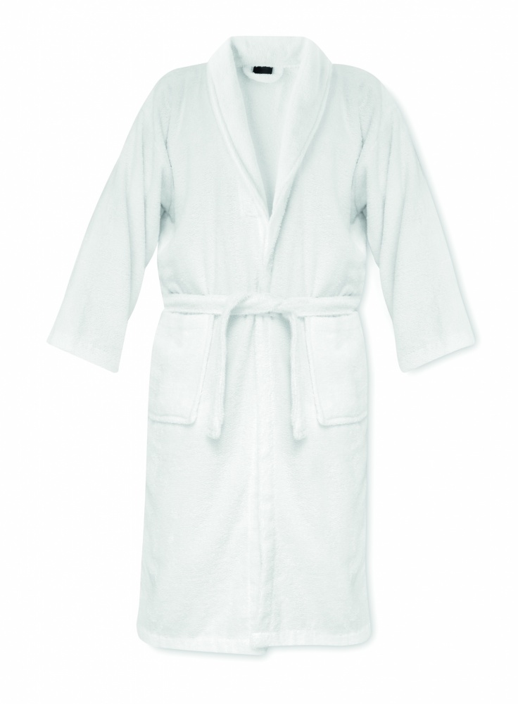 Logo trade promotional merchandise image of: Bathrobe organic cotton XL/XXL