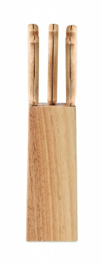 Logo trade advertising products picture of: 5 piece knife set in base