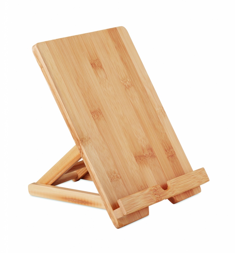 Logo trade promotional item photo of: Bamboo tablet stand TUANUI