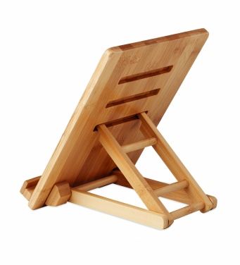 Logo trade promotional giveaways picture of: Bamboo tablet stand TUANUI