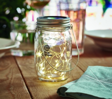 Logo trade advertising products picture of: Solar mason jar outdoor lamp