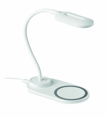 Logo trade promotional products picture of: Desktop light and charger 10W