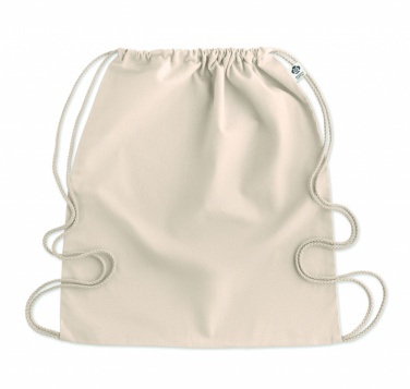 Logotrade promotional product picture of: Organic cotton drawstring bag