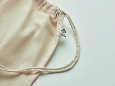 Logotrade promotional products photo of: Organic cotton drawstring bag