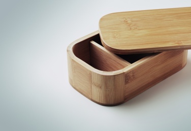 Logo trade corporate gift photo of: Bamboo lunch box 1000ml LADEN LARGE