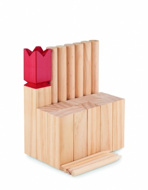 Logo trade promotional gifts picture of: Pinewood outdoor throwing game