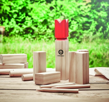 Logotrade promotional item picture of: Pinewood outdoor throwing game