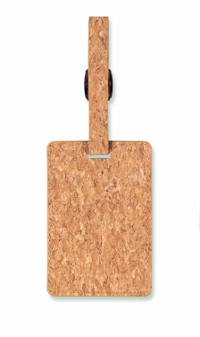 Logo trade promotional products image of: Cork luggage tag