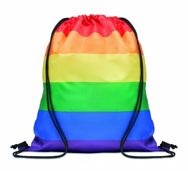 Logotrade promotional giveaways photo of: Rainbow RPET drawstring bag