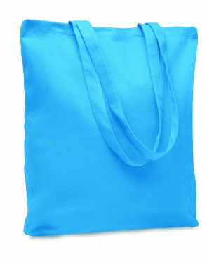 Logo trade promotional giveaways image of: 270 gr/m² Canvas shopping bag