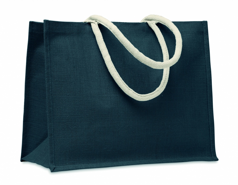 Logo trade promotional items image of: Jute bag with cotton handle
