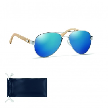 Logo trade corporate gifts picture of: Bamboo sunglasses in pouch TARTU