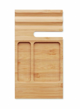 Logo trade promotional items picture of: Bamboo desk phone stand