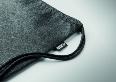 Logotrade promotional products photo of: RPET felt drawstring bag