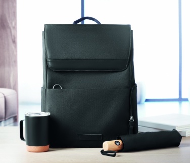 Logo trade promotional merchandise picture of: 600D RPET laptop backpack